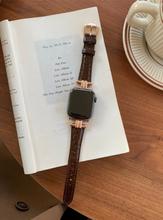 Load image into Gallery viewer, Top Quality Genuine Cow Leather Smart Watch Straps - Many Sizes & Colours