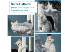 Load image into Gallery viewer, Luxury Cat Tree - Climbing Frame, Scratch Board Toy - Medium Size