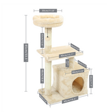 Load image into Gallery viewer, Luxury Cat Tree - Climbing Frame, Scratch Board Toy - Small Size
