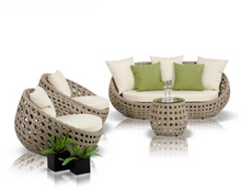 Load image into Gallery viewer, Luxury Plus Furniture - 4 Piece Balcony Leisure Rattan Sofa Set