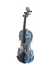 Load image into Gallery viewer, Full Size 4/4 Peccatte Bow Pernumbuco Fine Tuner for Professional + Colourful Case - Handmade Violin