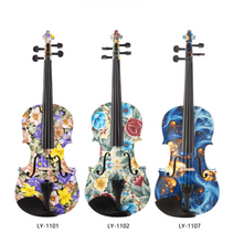 Load image into Gallery viewer, Full Size 4/4 Peccatte Bow Pernumbuco Fine Tuner Professional + Colourful Case - Handmade Violin