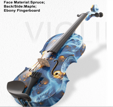 Load image into Gallery viewer, Full Size 4/4 Peccatte Bow Pernumbuco Fine Tuner Professional + Colourful Case - Handmade Violin