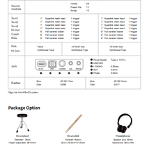 Load image into Gallery viewer, MK Plus Electronic Drum Kit - Entry Level Beginners - Portable