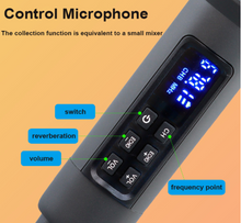 Load image into Gallery viewer, UHF Wireless Handheld Dynamic Karaoke Microphone Bluetooth Receiver Professional