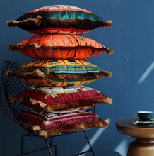 Load image into Gallery viewer, "Arna Royal Victorian Collection" European-Style Sofa Tassel Velvet Cushion Cover