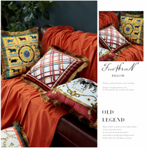 Load image into Gallery viewer, "Arna Royal Victorian Collection" European-Style Sofa Tassel Velvet Cushion Cover