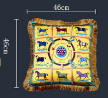 Load image into Gallery viewer, "Arna Royal Victorian Collection" European-Style Sofa Tassel Velvet Cushion Cover