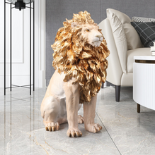 Load image into Gallery viewer, Designer Handmade Resin Lion Statue