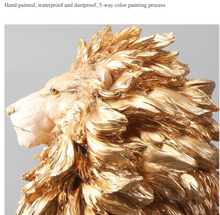 Load image into Gallery viewer, Designer Handmade Resin Lion Statue