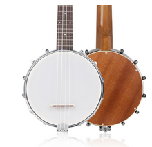 Load image into Gallery viewer, Handmade Irin Mini 4 String Concert Banjo Ukulele