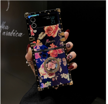 Load image into Gallery viewer, Designer Samsung Case + Ring Stand - Galaxy Zip Flip 3 - Galaxy Zip Flip 4 (Many Styles)