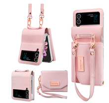 Load image into Gallery viewer, Designer Samsung Case Wallet + Ring Stand - Galaxy Zip Flip 3 - Galaxy Zip Flip 4 (Many Styles)