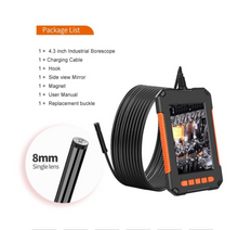 Load image into Gallery viewer, Industrial Endoscope Camera 1080P 4.3 Inch IPS Single or Dual Lens