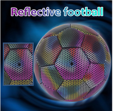 Load image into Gallery viewer, Reflective Soccer Ball Luminous Night Glow