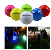 Load image into Gallery viewer, 6 Glow in The Dark Golf Balls Multi-Colour Luminous - Boxed