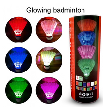 Load image into Gallery viewer, 4 Piece Set - Badminton Shuttlecocks High Speed LED