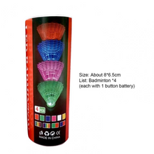 Load image into Gallery viewer, 4 Piece Set - Badminton Shuttlecocks High Speed LED