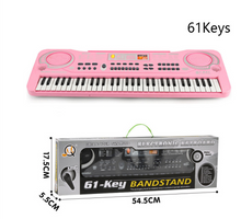 Load image into Gallery viewer, Kids Electronic Piano Keyboard Portable 61 Keys Organ with Microphone