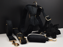 Load image into Gallery viewer, Luxury Pet Leash Engraved Name ID Tag + Collar + Flower/Bow Tie - Free Engraving Personalise + Harness + Poop Bag (all Sizes)