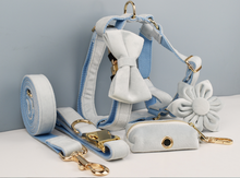 Load image into Gallery viewer, Luxury Pet Leash Engraved Name ID Tag + Collar + Flower/Bow Tie - Free Engraving Personalise + Harness + Poop Bag (all Sizes)