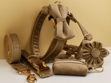 Load image into Gallery viewer, Luxury Pet Leash Engraved Name ID Tag + Collar + Flower/Bow Tie - Free Engraving Personalise + Harness + Poop Bag (all Sizes)