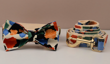 Load image into Gallery viewer, Luxury Pet Leash Engraved Name ID Tag + Collar + Bow - Free Engraving Personalise (all Sizes) + Many Styles/Colours