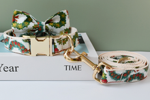 Load image into Gallery viewer, Luxury Pet Leash Engraved Name ID Tag + Collar + Bow - Free Engraving Personalise (all Sizes)