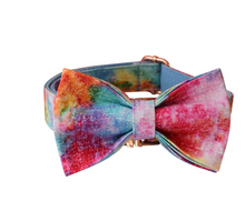 Load image into Gallery viewer, Luxury Pet Leash Engraved Name ID Tag + Collar + Bow - Free Engraving Personalise (all Sizes)