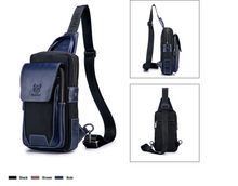 Load image into Gallery viewer, "Legend Collection" - Cowhide Shoulder Chest Bag - Metallic Range 3 Colours