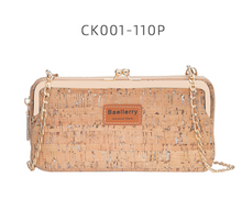 Load image into Gallery viewer, "Arna Lisa" Collection - Designer Vintage Dutch Woodgrain Classic Wallet Purse Phone Bag + Chain