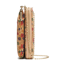Load image into Gallery viewer, "Arna Lisa" Collection - Designer Vintage Dutch Woodgrain Shoulder Purse Phone Bag + Chain