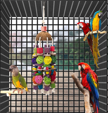 Load image into Gallery viewer, Bird Chew Toys Natural Wood Interactive