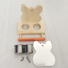 Load image into Gallery viewer, Birds - Parrots Mirror with Feeder Cups