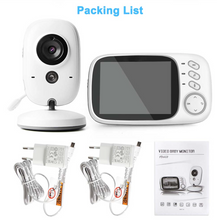 Load image into Gallery viewer, Video Baby Monitor 2.4G Mother Kids Two-way Audio Night Vision Video Surveillance Cameras With Temperature display Screen