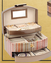 Load image into Gallery viewer, Nordic Wooden Designer Jewellery Box Organiser