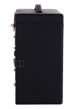 Load image into Gallery viewer, Luxury Rowling Leather Extra Large Black Jewellery Box Mirrored Cabinet