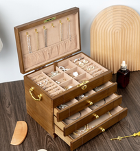 Load image into Gallery viewer, Luxury Wooden Antique Jewellery Box - 3 Sizes