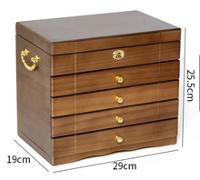 Load image into Gallery viewer, Luxury Wooden Antique Jewellery Box - 3 Sizes