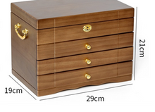 Load image into Gallery viewer, Luxury Wooden Antique Jewellery Box - 3 Sizes
