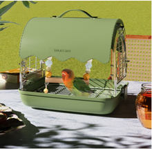 Load image into Gallery viewer, Designer Acrylic Carrier Canary, Lovebird, Budgie, Finch Carry Cage