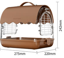 Load image into Gallery viewer, Designer Acrylic Carrier Canary, Lovebird, Budgie, Finch Carry Cage