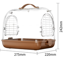 Load image into Gallery viewer, Designer Acrylic Carrier Canary, Lovebird, Budgie, Finch Carry Cage