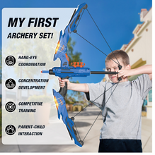 Load image into Gallery viewer, Children's Bow and Arrow Light-up Archery Set - Age 3 4 5 6 7 8 9 10 11 12 Years