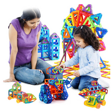 Load image into Gallery viewer, 184 Piece Mini Magnetic Designer Construction Block Set