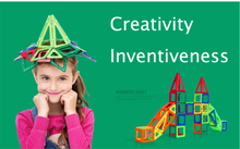 Load image into Gallery viewer, 184 Piece Mini Magnetic Designer Construction Block Set