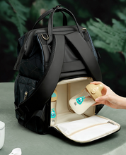 Load image into Gallery viewer, Designer Multifunction Diaper Baby Bag - Leather (4 Colours)