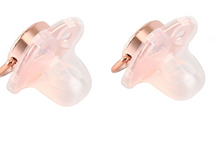 Load image into Gallery viewer, Rose Metallic Baby Pacifier & Clip - Alphabet Letter Infant Pacifier Unique