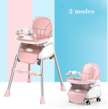 Load image into Gallery viewer, High Chair Adjustable Multi Functional (4 Colours) Wheels