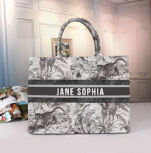 Load image into Gallery viewer, "Arna Lisa" Collection - Designer Tote Bag + Customised Name (Many Styles)